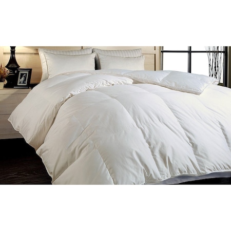 Hotel Grand Naples 700TC White Cotton Down Alternative Comforter, White, Queen 122002